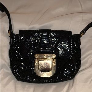Black Micheal Kors Snakeskin Crossbody